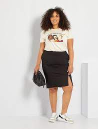 Bonnes affaires jupe taille 52 ! Jupes Mi Longues Grande Taille Femme Taille 52 Kiabi
