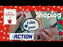 216 Action Shoplog Met Uitleg Folie Pen Heat Active Pen Van Crafts Co Youtube In 2020 Action Pen Youtube