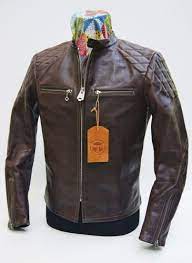 Thedi Phenix Quilted Buco J 100 Cafe Racer Espresso Buffalo Leather Jacket Buffalo Leather Jacket Leather Jacket Jackets