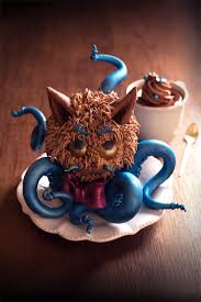 Fondez Pour Le Chat Poulpe Qui A Vole Les Tartes Fondant Au Chocolat Fondant Fou De Patisserie