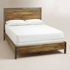 wood and metal aiden bed bed frame and headboard bed furniture cheap bed frame