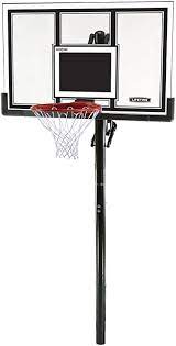 Amazon Com Lifetime 71525 Height Adjustable In Ground Basketball System 54 Inch Shatterproof Backboard Everything Else