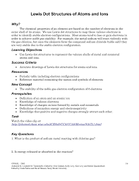 50 electron configuration worksheet answer key. Lewis Dot Structures Of Atoms And Ions