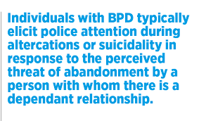 Borderline Personality Disorder A Primer For Police Officers Part One Blue Line