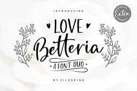 All fonts are categorized and can be saved for quick reference and comparison. Love Betteria A Lovely Font Duo 784490 Calligraphy Font Bundles