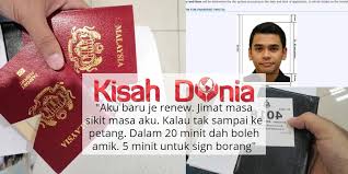 Passports must apply in person. Tak Payah Berkhemah Di Imigresen Lelaki Kongsi Cara Renew Passport Online Kisah Dunia