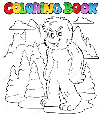 livre a colorier avec yeti 1 illustration vectorielle clip art libres de droits vecteurs et image 15045974 coloriage antenne