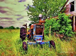 Old Ford Tractor Art Print by Savannah Gibbs - Pixels Merch
