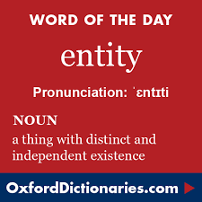 Entity Definition Of Entity In English From The Oxford Dictionary Uncommon Words Words Word Of The Day