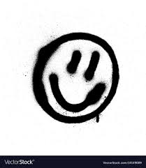Black And White Graffiti Aesthetic Graffiti Smiling Face Emoticon In Black On White Download A Free Preview Or High Quality Adobe Illustrator Ai Eps Pdf And H In 2020 Graffiti Smile Face Graffiti Art