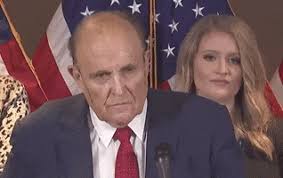You're prattling along, giving a press conference, and you spot a way to reference one of your favorite movies to make your the presser got still stranger as a black stream of what appeared to be hair dye began rolling down giuliani's face as he perspired at the podium. 7 Rudy Giuliani Gifs From Today S Wild Campaign News Conference By Giphy News Giphy