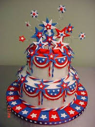 A whimsical red, white, and blue confection in honor of independence day. 210 4th Of July Cakes Ideas 4th Of July Cake 4th Of July Patriotic Cake