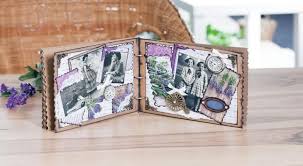 Romantisches Fotoalbum Selber Machen Mit Scrapbooking Und Art Journaling Im Lavendel Look Fotoalbum Selber Machen Scrapbook Anleitungen