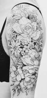 Eenvoudige Geometrische Tattoos Best Flower Tattoo Design Black And White Yiwen Home Design In 2020 Floral Tattoo Sleeve Half Sleeve Tattoo Tattoos