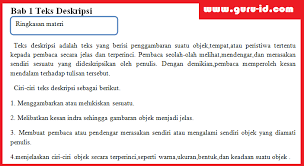 Materi Teks Deskripsi Kelas 7 Kurikulum 2013 Semester 1 Tahun 2018 Info Pendidikan Terbaru