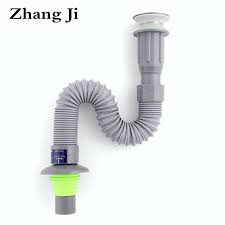 Kitchen Sink Drain Strainer Flexible Waste Water Plumbing Hose Quality Plastic Integrated Drain Hose Bathroom Ac Sink Drain Water Plumbing Bathroom Accessories