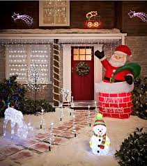 Adornos Navidenos Bellos Y Elegantes Para El Exterior Decoracion Exterior Navidad Inflables Navidenos Decoraciones De Navidad Al Aire Libre