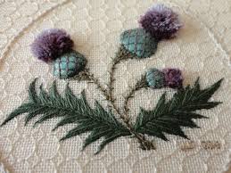 Thistle has been the national symbol of scotland for centuries and is still widely used as a ''badge'' of scotland. Thistle Detail Brazilian Embroidery Embroidery Kits Crewel Embroidery Kits