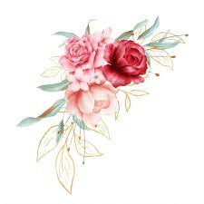 Download hd flower photos for free on unsplash. Beautiful Watercolor Floral Border Decoration With Golden Outlined Floral Watercolor Clipart Flower White Png Transparent Clipart Image And Psd File For Free Floral Watercolor Floral Border Watercolor Flowers