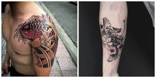 Descarga flor de loto dibujo vectores. Januar Tatuaje De Pez Koi Con Flor De Loto Significado