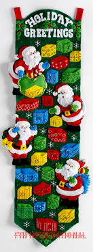 Bucilla Santas Advent Calendar Felt Christmas Home Decor Kit 86685 New Release For Felt Christmas Christmas Tree Advent Calendar Christmas Advent Calendar