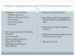 Technical analysis summary for bed bath & beyond with moving average, stochastics, macd, rsi, average volume. Williams Sonoma Pest Industry Analysis Ppt Video Online Download