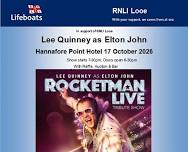 Lee Quinney as Elton John – Looe RNLI Fundraiser