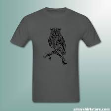 Tribal Owl Sites Like Teefury Real Men T Shirt Deepheather