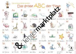Das Grosse Abc Der Tiere Unterrichtsmaterial Im Fach Deutsch Abc Der Tiere Abc Alphabet Poster