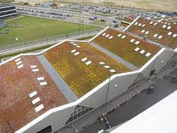 A living green roof reduces the costs of heating and cooling, encourages the local wildlife and naturally filters the rain water it receives. A Massive Green Roof Sits Atop A Copenhagen Cruise Ship Terminal