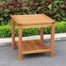 100% acacia wood lacquered size: Mobel Consul Garden Beistelltisch France 50x50x50 Cm Akazienholz Salt Pepper Garten Terrasse Elin Pens Ac Id