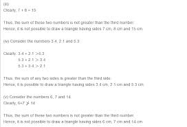 No, square inches are larger than square centimeters. Properties Of Triangles Rs Aggarwal Class 7 Maths Solutions 15c
