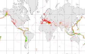 The weekly volcanic activity report is a cooperative project between the smithsonian's global volcanism program and the us geological survey's volcano hazards program. Distribution Of Earthquakes Volcanoes Geo41 Com