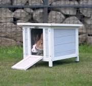COZIWOW Outdoor Pet House, Wooden Rabbit Hutch Bunny Cage for Small Animal  CW12T0337
