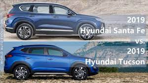 Does the 2022 hyundai tucson get good mileage? 2019 Hyundai Santa Fe Vs 2019 Hyundai Tucson Technical Comparison Youtube
