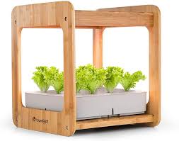 Blumfeldt Urban Bamboo Indoor Garden Pflanzsystem Hydroponisch Automatische Beleuchtung Mit 24w Led Inte Diy Hydroponik Zimmergewachshaus Hydrokultur Garten
