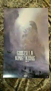 Kong is now less than a year away, so fans already know quite a bit about the project. 346528 Godzilla Vs Kong Movie 2020 Godzilla King Kong Glossy Poster De Ebay