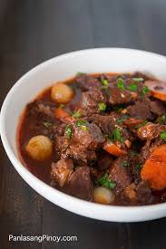 Red Wine Beef Stew Panlasang Pinoy
