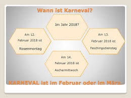 Das datum des rosenmontags hängt direkt vom beginn der fastenzeit und damit vom osterdatum ab: Karneval In Deutschland Ppt Herunterladen