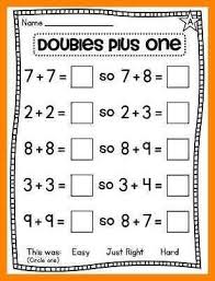 Doubles Plus One Worksheets In 2020 Math Fact Worksheets Doubles Worksheet 2nd Grade Math Worksheets