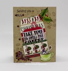 Coffee time clock business card designer's description. Sylvia S Stamping Corner Enjoying Christmas Take Time To Smell The Coffee