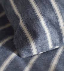 Duvet covers and bedding sets. Ticking Stripe Blue Duvet Cover Brushed Cotton Secret Linen Store