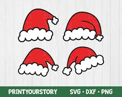 Download Santa Hat Christmas Svg Dxf Png Clipart Set Instant Digital Etsy Christmas Svg Christmas Hat Clipart Clip Art
