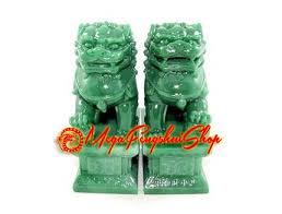 Maybe you would like to learn more about one of these? Pair Of Feng Shui Fu Dogs Green