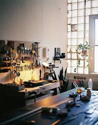 Pin By Sara Hoseyni On Workspace Home Workshop Interior Workspace Inspiration