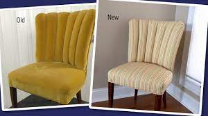 If the seat's padding isn't very comfortable, add new foam and batting. Reupholstering A Channel Back Fluted Back Chair Youtube