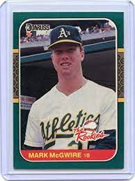 We did not find results for: 1987 Donruss Rookies 1 Mark Mcgwire Oakland Athletics Rookie Card Mint Condition Ships In A Brand New Holder At Amazon S Sports Collectibles Store