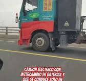Camión eléctrico con intercambio de baterías y que se conduce solo en  China… #fsd #autopilot