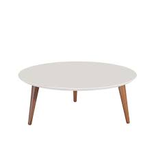 ( 4.1 ) out of 5 stars 9 ratings , based on 9 reviews current price $129.99 $ 129. Manhattan Comfort Moore 32 In Off White Medium Round Wood Coffee Table 252352 The Home Depot