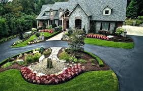 U Shaped Driveway Landscaping Ideas Large Estate Landscape Design And Build Long Tree Line Front Yard Landscaping Design Driveway Design Front Yard Landscaping